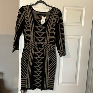 Black and Gold Dress